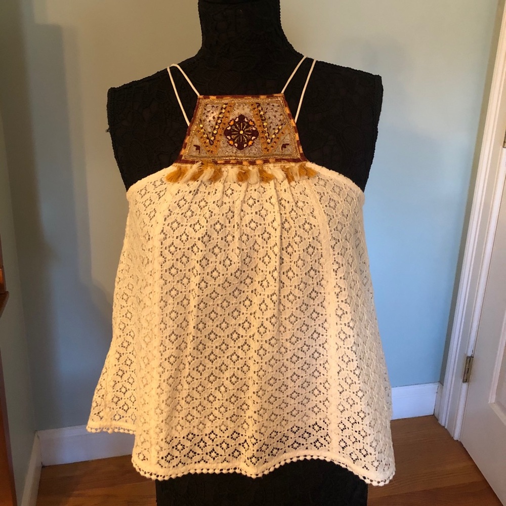 Free People beautiful lace top .